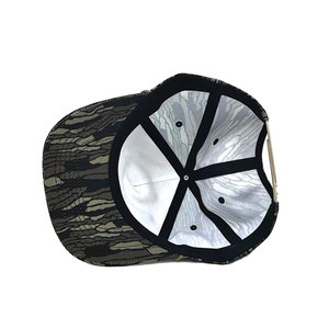 Gorra de Béisbol Plana de 5 Paneles con Diseño de Camuflaje para Hombre, Gorra de Papá con Logotipo de Animal Personalizado y Dobladillos de Cuerda a la Moda - Product Image 4