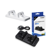 Station d'accueil double pour PS4 Pro/Slim Gamepad Controller Chargeurs sans fil à double poignée pour PS4 TP4-002