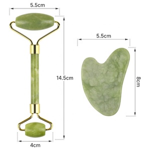 Gua Sha-Rodillo de <span class=keywords><strong>Jade</strong></span> verde para masaje Facial, Rodillo de <span class=keywords><strong>Jade</strong></span> verde para masaje Facial - Product Image 4