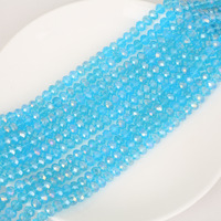 Venta al por Mayor 65 Piezas/Bolsa de Cuentas de Cristal Bicónicas Facetadas Redondas de Vidrio Transparente Brillante de 8 mm para Fabricación de Joyería y Collares a Granel