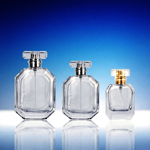 Clear Reusable Octagonal <strong>Perfume</strong> <strong>Spray</strong> <strong>Bottle</strong> with Crystal Cap Elegant Fragrance Packaging - Product Image 5