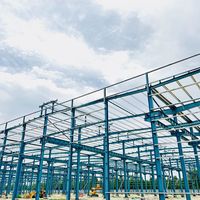 Portail de lumière préfabriqué d'ingénierie stockage de cadres hangar de construction personnalisé structure en acier pour parking