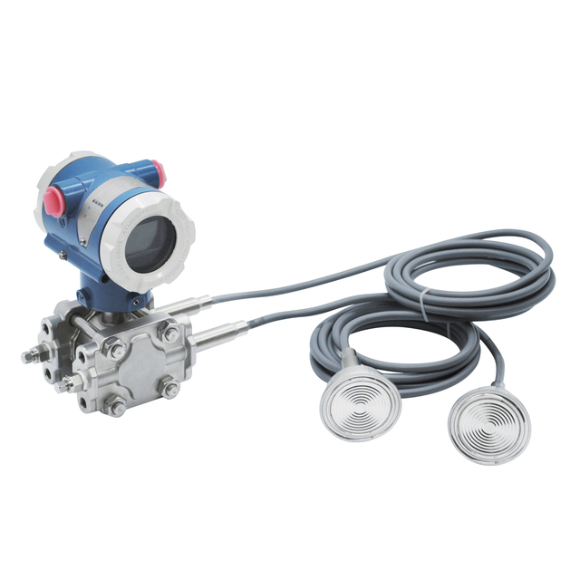 Clamp 1.5'' 50.5mm 64mm High Temperature Pressure Transducer Remote Type Differential Pressure Transmitter Diaphragm Seal