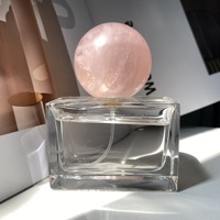 Cristal brut naturel gemme Agate pierre parfum cristal sculpture bouteilles vides avec couvercles de pierres précieuses