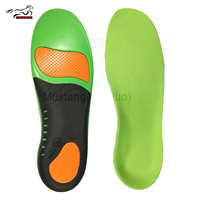 Semelles intérieures sport Mustang Comfort respirantes et durables en PU EVA avec coussinets en mesh et soutien de la voûte plantaire pour chaussures de course et d'entraînement