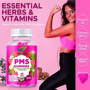 مصنع مخصص الطبيعية PMS استخراج الحيوي المكملات الغذائية gummies دعم التوازن هرمون الإناث المنتجات الصحية