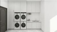 Meubles de cuisine modulaires sur mesure pour toute la maison avec des caractéristiques écologiques pour la cuisine, la salle de bain et la buanderie