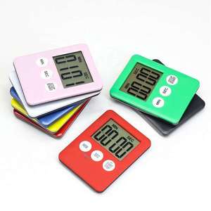 Minuteur de cuisine numérique LCD simple et écologique <span class=keywords><strong>en</strong></span> plastique, avec aimant puissant pour réfrigérateur - Product Image 5