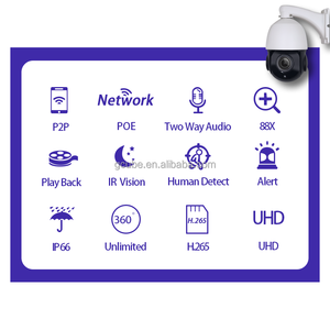 5MP AI Ptz Máy Ảnh 88X Zoom 4.5 "Hiển Thị Tầm Nhìn Ban Đêm 2-Cách Âm Thanh Cho Xe Phát Hiện 512GB TF Thẻ Hỗ Trợ CMOS Cảm Biến Poe - Product Image 2