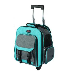 กระเป๋าใส่สัตว์เลี้ยงที่มีล้อถอดออกได้กระเป๋าใส่สัตว์เลี้ยงแบบนุ่มพับได้ที่สายการบินอนุมัติ - Product Image 3