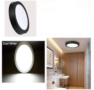 Black Shell Round Square <span class=keywords><strong>led</strong></span>_panels_lighting Lámpara de techo para baño de <span class=keywords><strong>cocina</strong></span> Lámpara de techo <span class=keywords><strong>LED</strong></span> <span class=keywords><strong>Downlight</strong></span> blanco cálido/blanco frío - Product Image 5