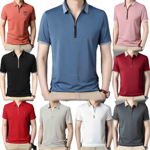 Camiseta de Golf para Hombre, de Alta Calidad, Casual, para Negocios, Personalizada, ODM, Tejido Sin Costuras, Botones, Manga Corta, Spandex/Nailon, Transpirable - Product Image 1