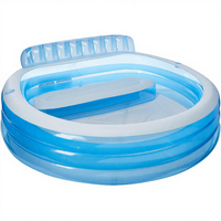 Piscine gonflable pour bébés, enfants et familles Intex, en PVC, épaisseur 1 mm, garantie 1 an, kits de réparation inclus