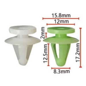 Clips de cubierta de manija de puerta Smooth Sailing D199 de nailon de 15.8mm, 12mm, 17.2mm para Mitsubishi Cheetah - Product Image 1