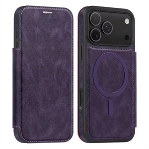 Funda para iPhone 17 Pro Max con Cartera Magnética, Nuevo Estilo, Funda de Cuero Tipo Libro para iPhone 17 Pro Max, para Damas - Product Image 3