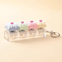 Custom Design Led Keycap Fidget Keychain Keyboard Click Fidget Kawaii Keychain Multiple Color Options Stim Toy Stress Relief Pbt