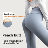 Pantalon de sport taille haute élastique pour femme Juyitang, couleur unie, contrôle du ventre, longueur intégrale, idéal pour le yoga