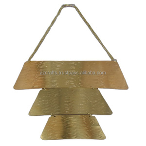 Collar llamativo de Latón chapado en oro clásico con cadena de eslabones religiosos cristianos de perlas y diamantes para ocasiones de fiesta - Product Image 1