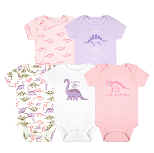 Bulala Little Planet by Carters - Body de manga corta para niña, hecho de algodón orgánico, lavable a máquina, importado, estampado floral de primavera, 12 meses - Product Image 6