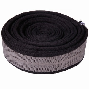 Correa de algodón a rayas de alta calidad 32mm 1,2 pulgadas cinturón de algodón gris/negro - Product Image 1