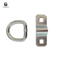 Anneau de traction en zinc forgé, mini anneau en D, plaqué zinc, personnalisable, pièces de carrosserie de camion, porte-bagages, fourgonnettes, sacs, boîtes, accessoires de fourgonnettes de transport