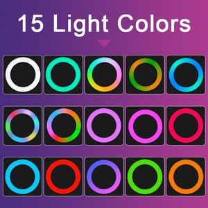 Mini éclairage Ring Light à Led avec Clip pour téléphone Portable, lumière de couleur rose, pour Selfie, <span class=keywords><strong>Tik</strong></span> <span class=keywords><strong>Tok</strong></span> RG01 - Product Image 2