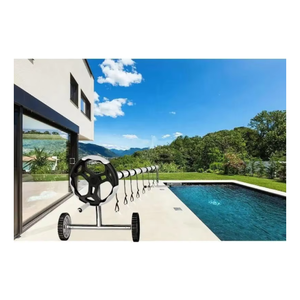 Cubierta de piscina solar de 3m resistente a <span class=keywords><strong>la</strong></span> intemperie Aufroller con sistema móvil Aufroll de 5,70m Incl. Protector para uso en exteriores - Product Image 2