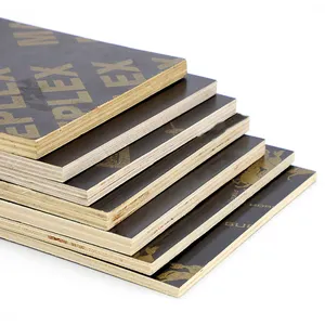 E1 grade 18mm 9mm 21mm structural plywood formwork black marine shuttering film faced plywood board for sale