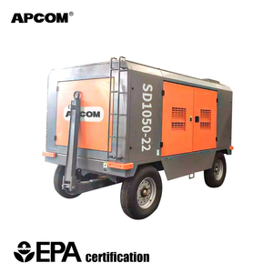 เครื่องอัดอากาศดีเซลกำลังสูง 25 บาร์ 700-1100 ลูกบาศก์ฟุตต่อนาที สำหรับการเจาะหลุมลึกและการทำเหมืองหินแข็ง - Product Image 1