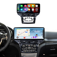 Autoradio multimédia DVD pour voiture, kit de cadre de tableau de bord 12,3 pouces pour Jeep Grand Cherokee 2014-2017, lecteur audio pour véhicule avec CarPlay