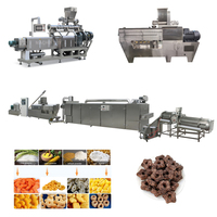 150 kg/h mini petite extrudeuse de bouffée d'anneau de maïs ligne de machines de collations de blé soufflé riz pop-corn
