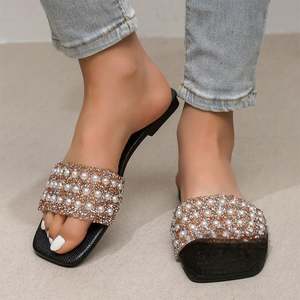 รองเท้าสไลด์ดีไซน์เนอร์สำหรับผู้หญิง รองเท้าแตะแบบแบนทันสมัย โอชิ บีช รีสอร์ท เหมาะสำหรับใส่ในร่มและกลางแจ้งในวันหยุด จาก Follower - Product Image 1