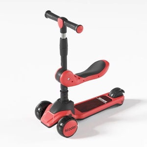 Haute Qualité Meilleure Vente <span class=keywords><strong>Pas</strong></span> <span class=keywords><strong>Cher</strong></span> Enfants Scooter Bébé En Plein Air 3 Trois Roues 2 en 1 Jouets Pliant Enfants Kick Scooters <span class=keywords><strong>Foot</strong></span> Scooters - Product Image 1