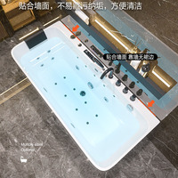 2025 Hôtel Autoportant Acrylique Baignoire Jet Massage Baignoires Extérieures Trempage Bains