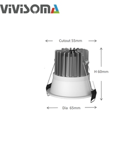 RS39021 Downlight LED encastré, petit <span class=keywords><strong>spot</strong></span> / projecteur LED / 12V dimmable / downlight encastré / plafonnier / éclairage d'accentuation - Product Image 4