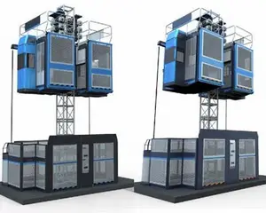 Construction Lift BuySC100 SC200 Single Cage Construction Elevator Installation Is Easy To Work With