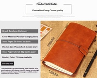 Carnets Kraft Classiques Vintage Personnalisables en Gros, Carnets en Cuir PU Faits Main, Carnets à Feuilles Mobiles, Carnets de Planification