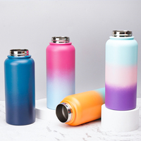 Bouteille d'eau isotherme personnalisée de haute qualité, best-seller, 32 oz, gourde isotherme sous vide pour la salle de sport