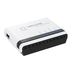 Wholesale Wavlink WL-NU516U1 Network USB 2.0 WiFi Printer Server 100Mbps LAN Port Home Office Print Server
