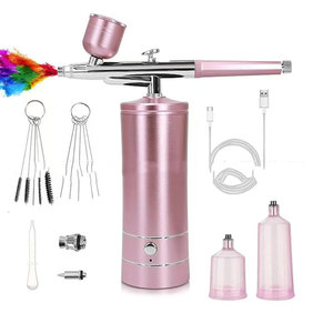 <b>Mini</b> Gravity Feed Airbrush <b>Kit</b> USB Charging Compressor Multifunctional Makeup Nail Painting Spray Gun Portable Beauty <b>Tool</b> - Product Image 6