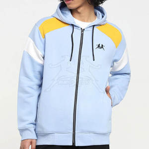 Uso de invierno Servicio OEM Sudaderas con capucha para hombres Diseño personalizado Sudaderas con capucha para hombres En línea Mejor venta 100% Algodón Cremallera completa Ropa de calle - Product Image 1