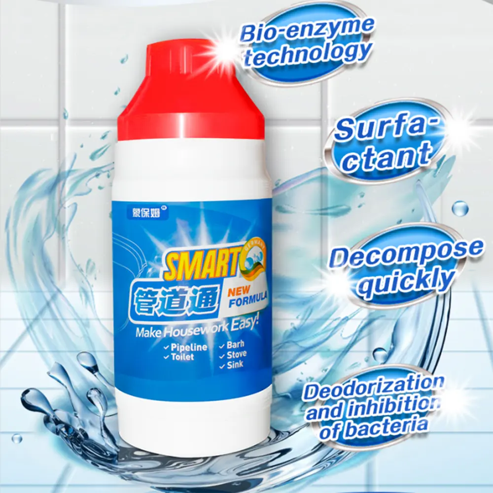 Factory Bottled Pipe Detergent Drainpipe Agent Pipe Cleaner Drain Clog Removeraner Hair Waste Cleaning Supplier