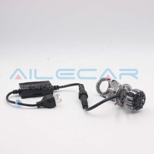 Ailecar Độ Sáng Cao Cao Và Chùm Thấp 5500K-6000K H4 LED Mini Đèn Pha Ống Kính Máy Chiếu Với Màu Xanh Bìa - Product Image 5