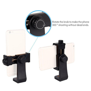 Fixation Universelle pour <span class=keywords><strong>Trépied</strong></span> à 360 Degrés, Pince de <span class=keywords><strong>Téléphone</strong></span> Compatible avec Vis 1/4, Support de Bureau pour <span class=keywords><strong>Trépied</strong></span> et <span class=keywords><strong>Adaptateur</strong></span> pour iPhone - Product Image 5