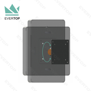 LSW05-C Supporto a Parete per <span class=keywords><strong>Tablet</strong></span> con Testa a Sfera Orientabile, Sicurezza per Hotel, VESA, Kit di Montaggio Incluso per iPad/<span class=keywords><strong>Samsung</strong></span> - Product Image 2