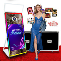 Cabina de fotos de espejo digital más barata con pantalla táctil de 32/43 pulgadas Selfie Magic Mirror Photobooth Machine para fiesta de cumpleaños