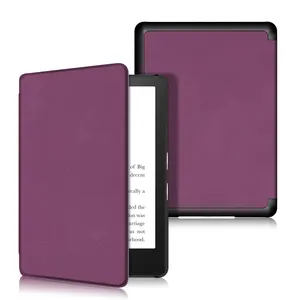 เคสแท็บเล็ตแบบพับสีทึบสำหรับ Kindle Paperwhite 11TH รุ่นบางน้ำหนักเบาปรับแต่งได้ขายส่ง