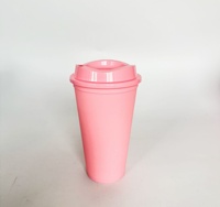Taza de Viaje Reutilizable a Prueba de Fugas, Colorida, de 16 oz, Aislada, de PP, para Café, en Varios Colores, con Logotipo Personalizado, para Oficina, Hogar, Viajes Diarios, Campamento