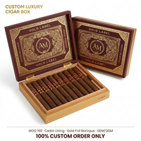 Custom Premium MDF Selection Edición especial Cubierta de papel de impresión 20 Caja de cigarros Robusto