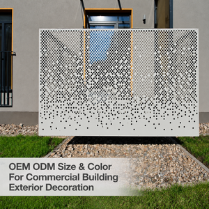 Revestimiento Metálico de Aluminio Perforado con Orificios en Degradado Premium, Color Personalizado, para Decoración de Arquitectura Contemporánea - Product Image 1